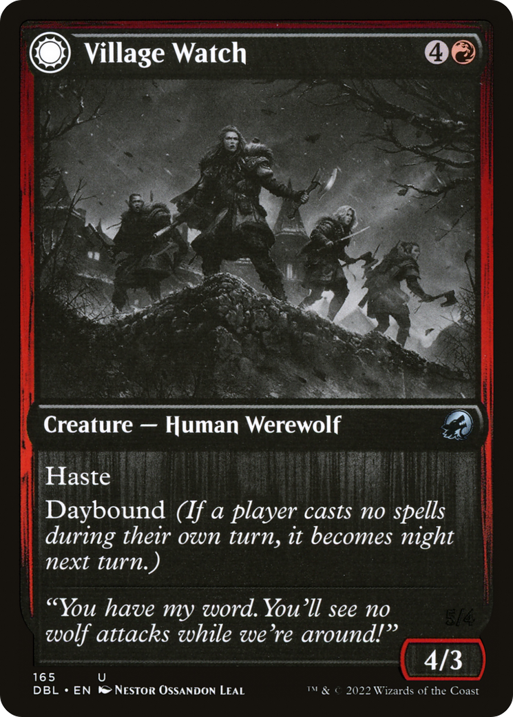 {C} Village Watch // Village Reavers [Innistrad: Double Feature][DBL 165]