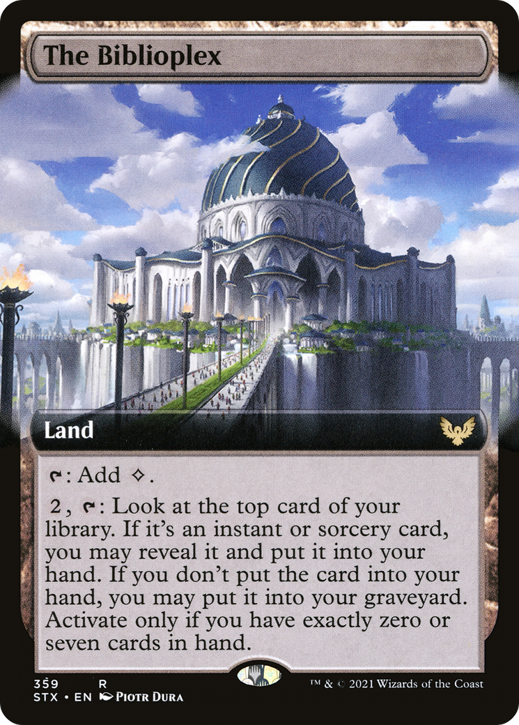 {R} The Biblioplex (Extended Art) [Strixhaven: School of Mages][STX 359]