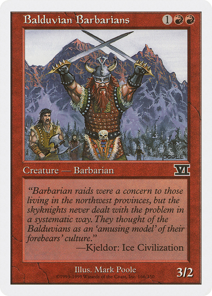 {C} Balduvian Barbarians [Classic Sixth Edition][6ED 166]