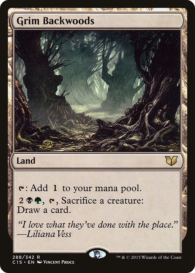 {R} Grim Backwoods [Commander 2015][C15 288]