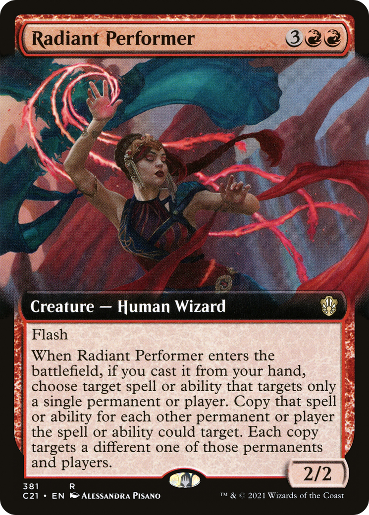 {R} Radiant Performer (Extended Art) [Commander 2021][C21 381]