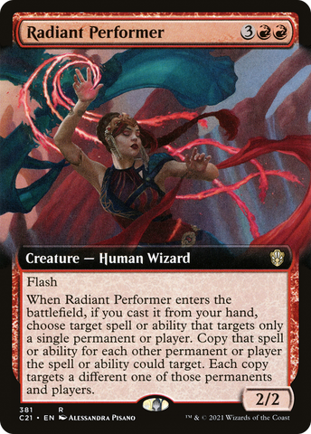 {R} Radiant Performer (Extended Art) [Commander 2021][C21 381]