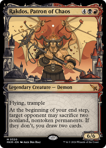 {@R} Rakdos, Patron of Chaos (Showcase) (0320) [Murders at Karlov Manor][MKM 320]