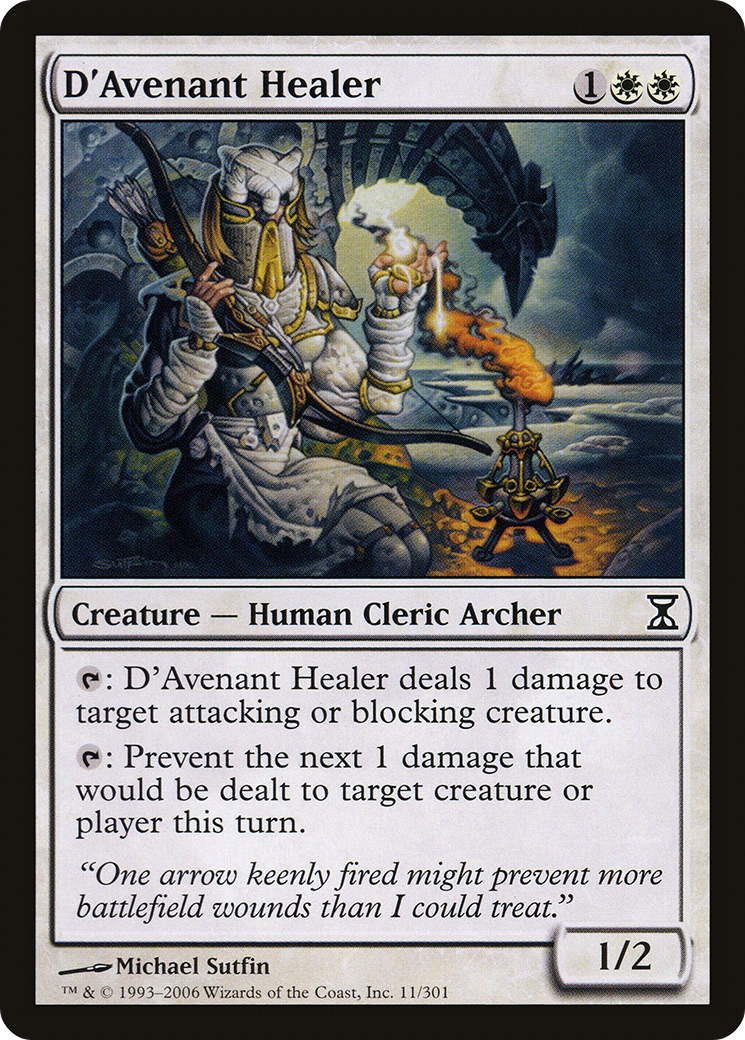 {C} D'Avenant Healer [Time Spiral][TSP 011]