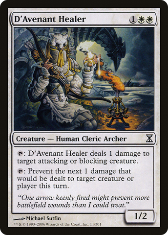 {C} D'Avenant Healer [Time Spiral][TSP 011]