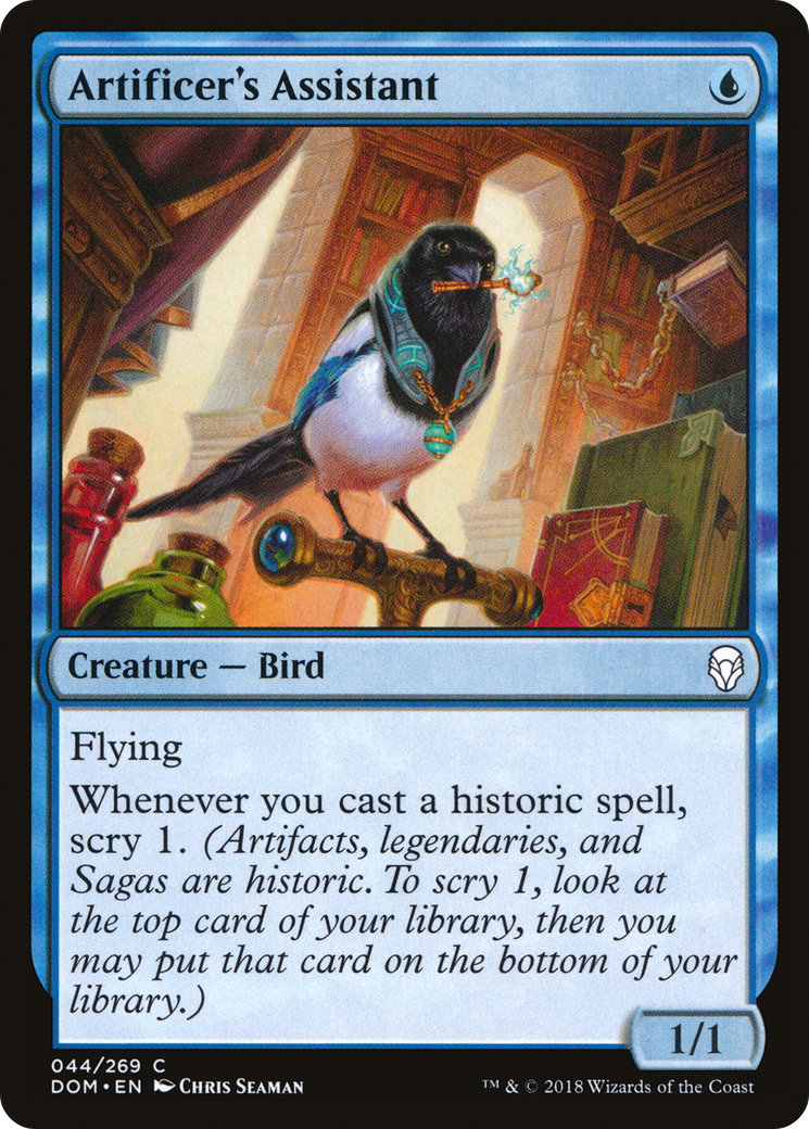 {C} Artificer's Assistant [Dominaria][DOM 044]