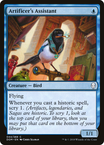 {C} Artificer's Assistant [Dominaria][DOM 044]