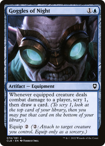 {C} Goggles of Night [Commander Legends: Battle for Baldur's Gate][CLB 074]