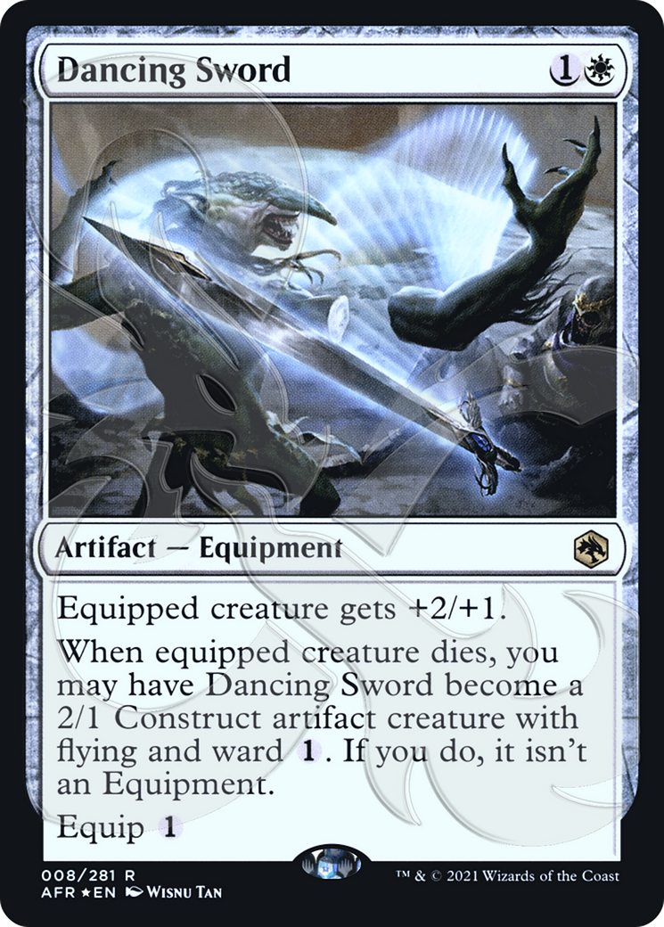 {R} Dancing Sword (Ampersand Promo) [Dungeons & Dragons: Adventures in the Forgotten Realms Promos][AMP AFR 008]