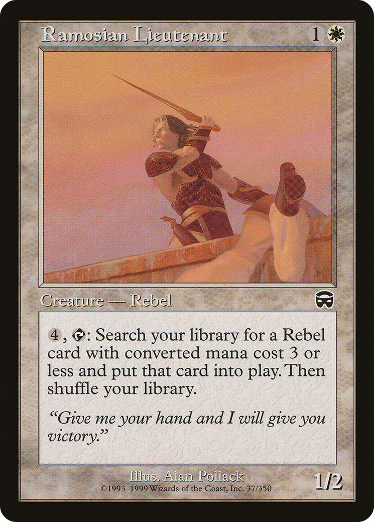 {C} Ramosian Lieutenant [Mercadian Masques][MMQ 037]