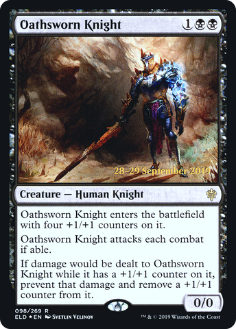 {R} Oathsworn Knight [Throne of Eldraine Prerelease Promos][PR ELD 098]