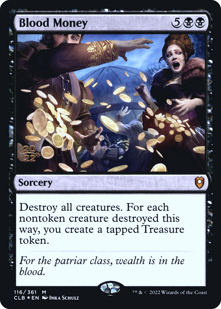 {R} Blood Money [Commander Legends: Battle for Baldur's Gate Prerelease Promos][PR CLB 116]