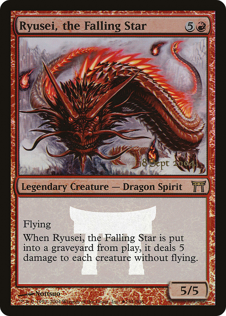 {R} Ryusei, the Falling Star [Champions of Kamigawa Promos][PR CHK 185] - Misty Mountain Games
