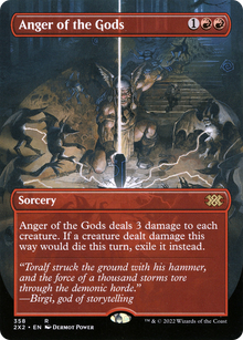 {R} Anger of the Gods (Borderless Alternate Art) [Double Masters 2022][2X2 358]