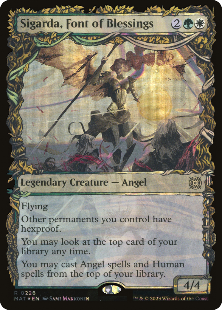 {R} Sigarda, Font of Blessings (Showcase Halo Foil) [March of the Machine: The Aftermath][MAT 226]