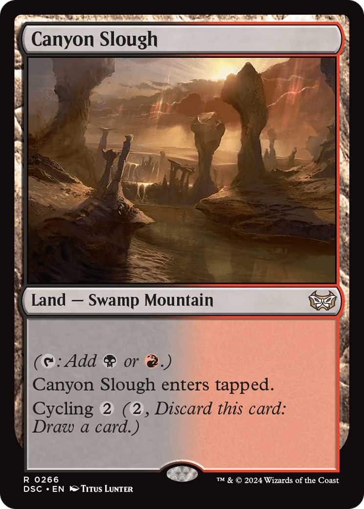 {R} Canyon Slough [Duskmourn: House of Horror Commander][DSC 266]
