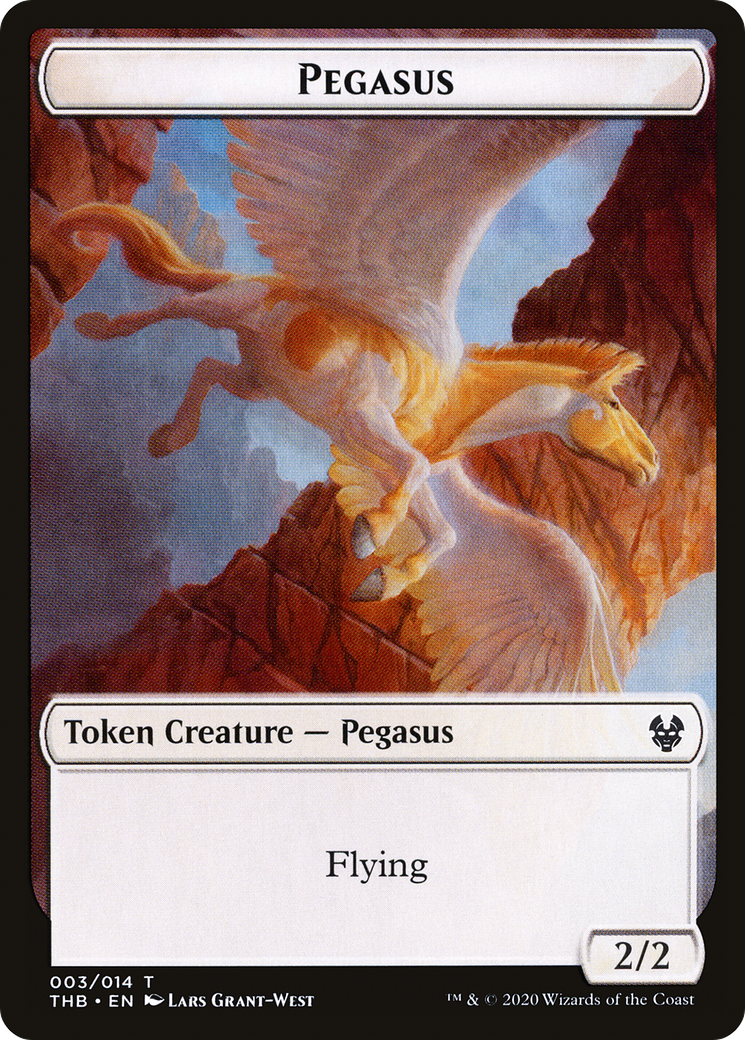 {T} Pegasus Token [Theros Beyond Death Tokens][TTHB 003]