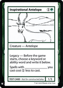 {R} Inspirational Antelope [Mystery Booster Playtest Cards][CON CMB1 078]