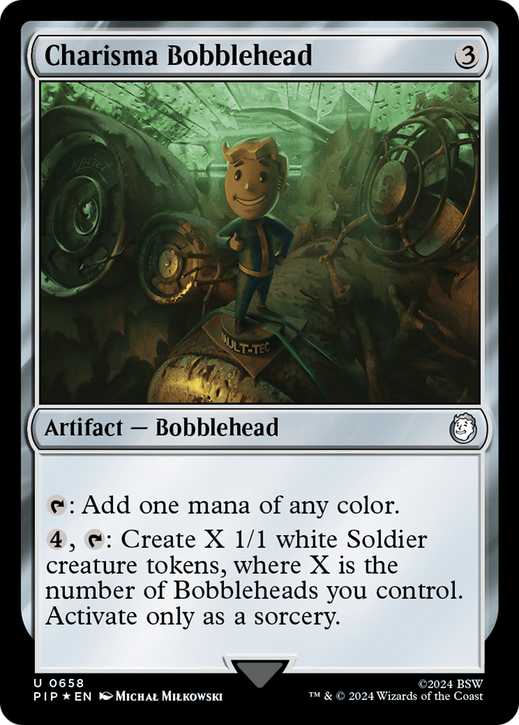 {C} Charisma Bobblehead (Surge Foil) [Fallout][PIP 658]