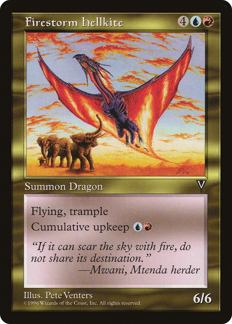 {R} Firestorm Hellkite [Visions][VIS 130]