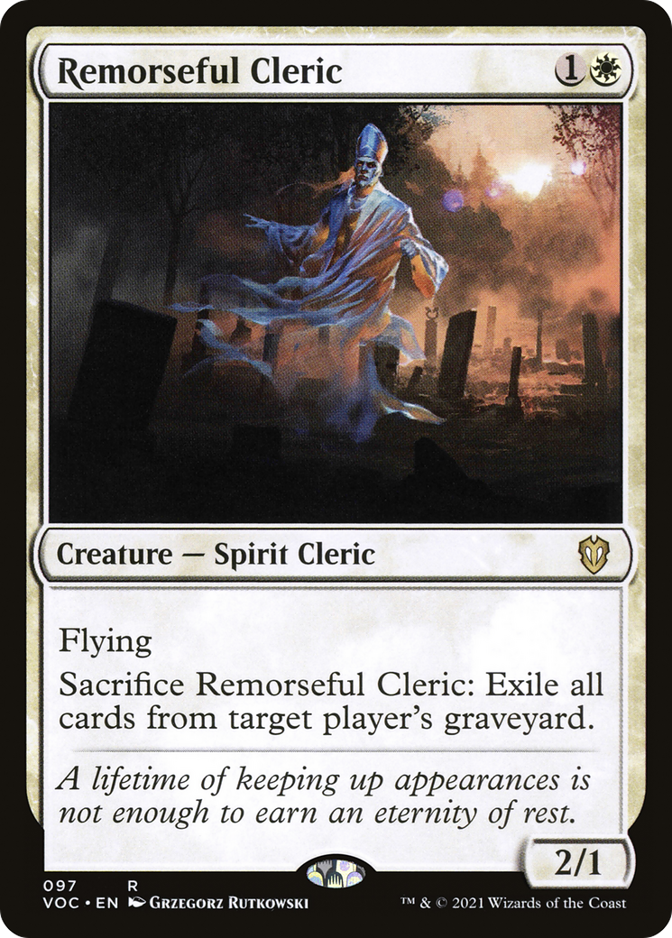 {R} Remorseful Cleric [Innistrad: Crimson Vow Commander][VOC 097]