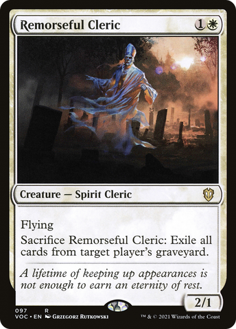 {R} Remorseful Cleric [Innistrad: Crimson Vow Commander][VOC 097]