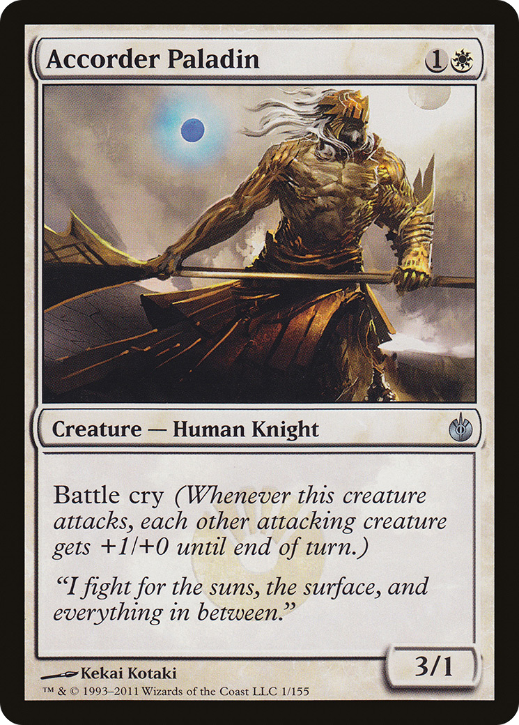 {C} Accorder Paladin [Mirrodin Besieged][MBS 001]