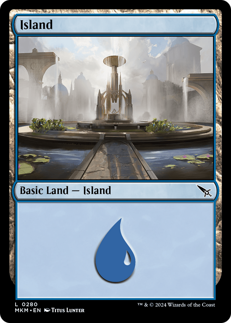 {B}[MKM 280] Island (0280) [Murders at Karlov Manor]