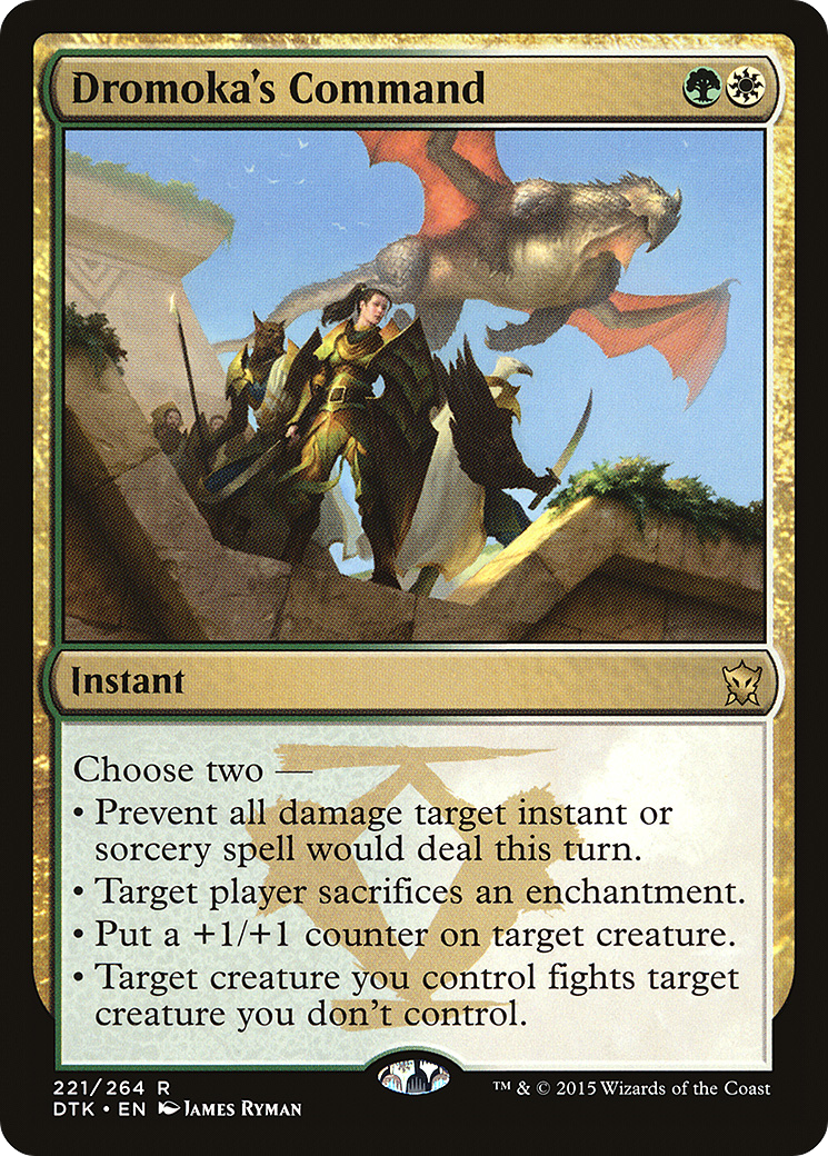 {R} Dromoka's Command [Dragons of Tarkir][DTK 221]