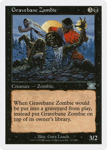 {C} Gravebane Zombie [Classic Sixth Edition][6ED 133]