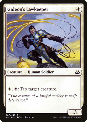 {C} Gideon's Lawkeeper [Modern Masters 2017][MM3 007]