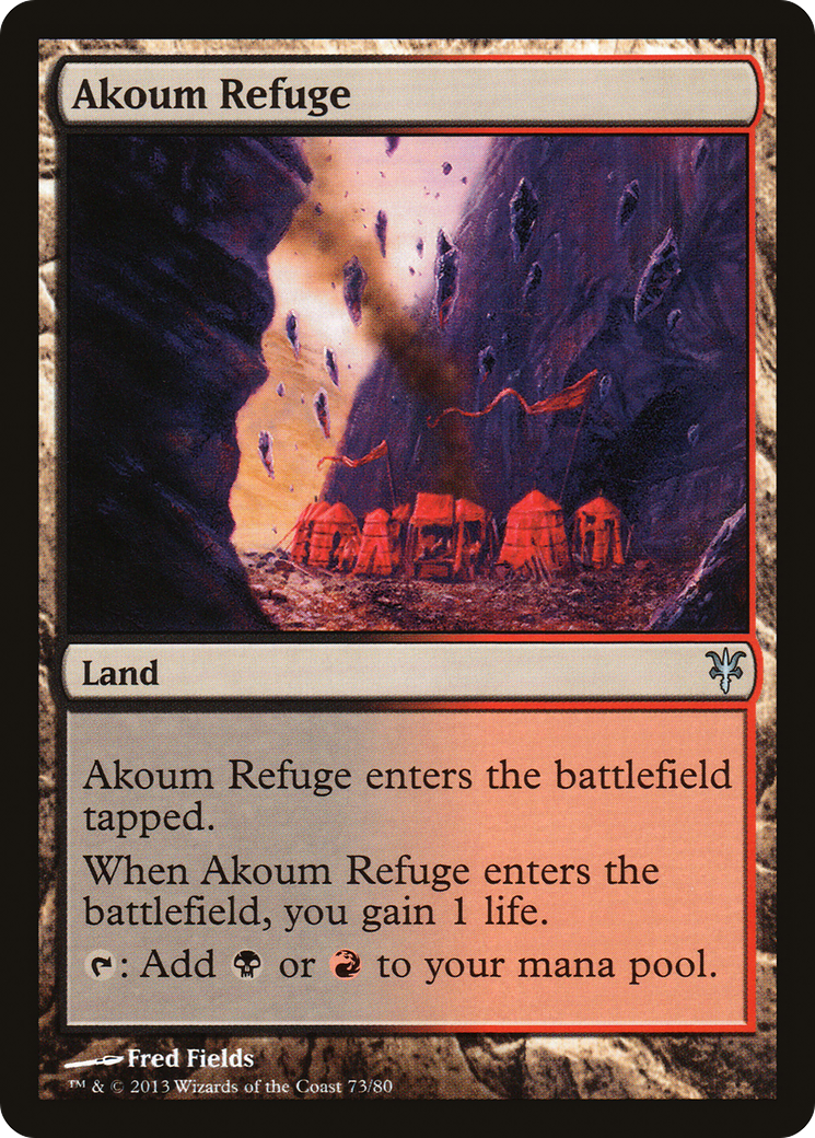 {C} Akoum Refuge [Duel Decks: Sorin vs. Tibalt][DDK 073]
