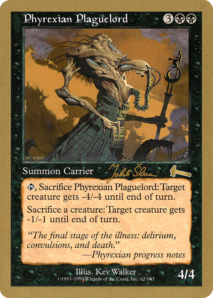 {R} Phyrexian Plaguelord (Jakub Slemr) [World Championship Decks 1999][GB WC99 JS62]