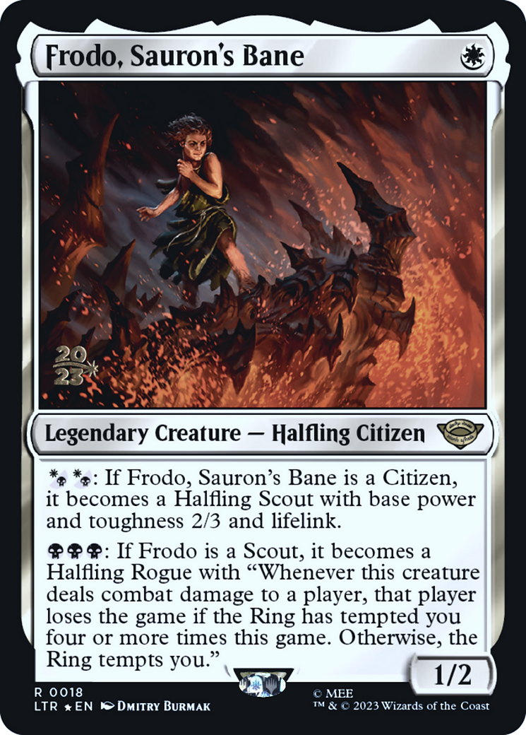 {R} Frodo, Sauron's Bane [The Lord of the Rings: Tales of Middle-Earth Prerelease Promos][PR LTR 018]