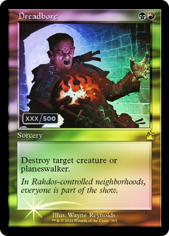 {R} Dreadbore (Retro) (Serialized) [Ravnica Remastered][SR RVR 365]