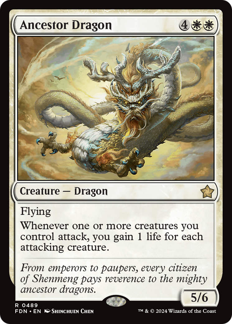 {@R} Ancestor Dragon [Foundations][FDN 489]