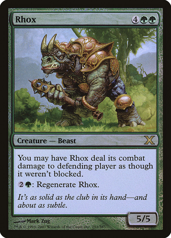{R} Rhox (Premium Foil) [Tenth Edition][FP 10E 291]