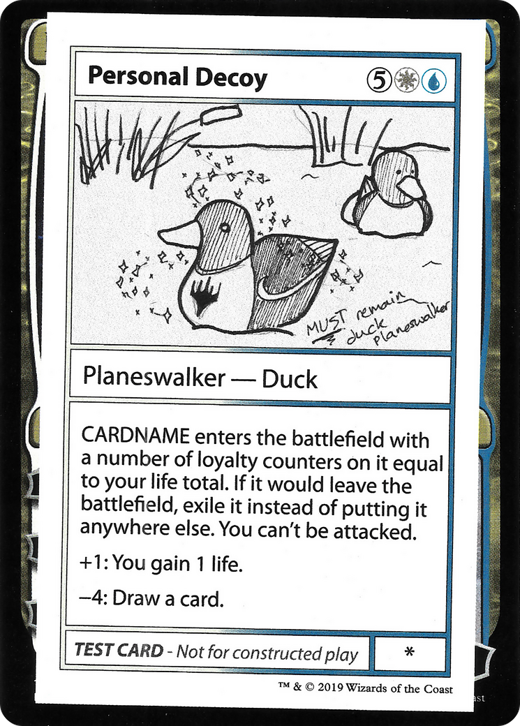 {R} Personal Decoy (2021 Edition) [Mystery Booster Playtest Cards][CMB1 096]