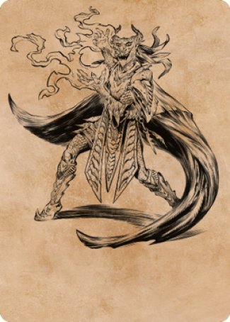 {A} Livaan, Cultist of Tiamat Art Card [Commander Legends: Battle for Baldur's Gate Art Series][ACLB 055]