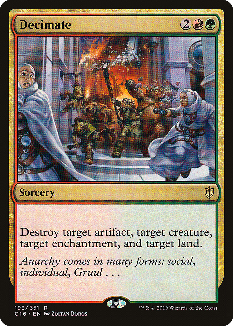 {R} Decimate [Commander 2016][C16 193]