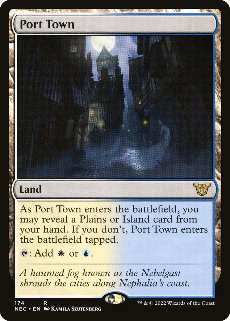 {R} Port Town [Kamigawa: Neon Dynasty Commander][NEC 174]