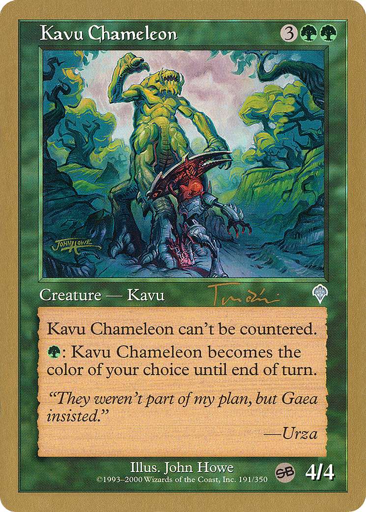 {C} Kavu Chameleon (Jan Tomcani) (SB) [World Championship Decks 2001][GB WC01 JT191SB]