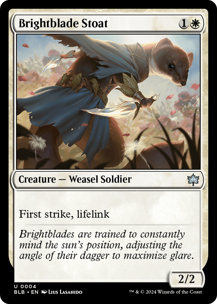 {@C} Brightblade Stoat [Bloomburrow][BLB 004]