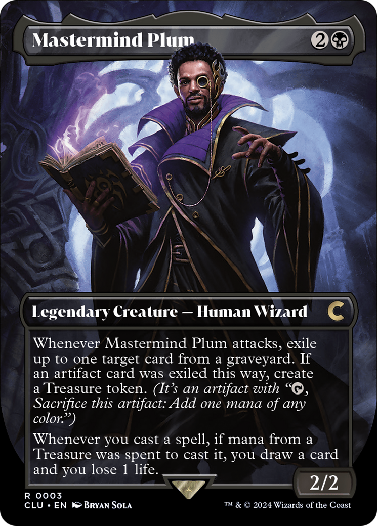 {R} Mastermind Plum (Borderless) [Ravnica: Clue Edition][CLU 003]