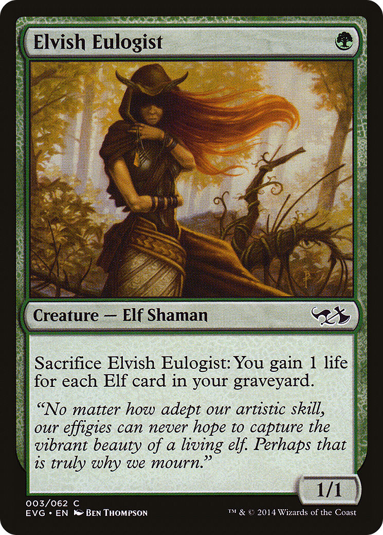 {C} Elvish Eulogist (Elves vs. Goblins) [Duel Decks Anthology][EVG 003]