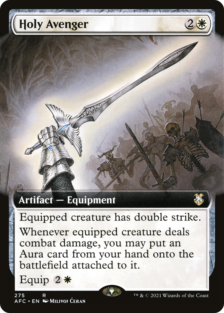 {R} Holy Avenger (Extended Art) [Dungeons & Dragons: Adventures in the Forgotten Realms Commander][AFC 275]
