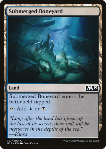 {C} Submerged Boneyard [Core Set 2019][M19 257]