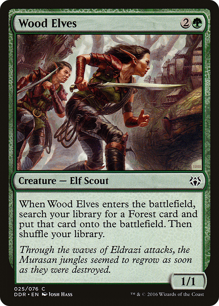{C} Wood Elves [Duel Decks: Nissa vs. Ob Nixilis][DDR 025]