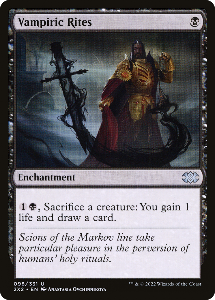 {C} Vampiric Rites [Double Masters 2022][2X2 098]