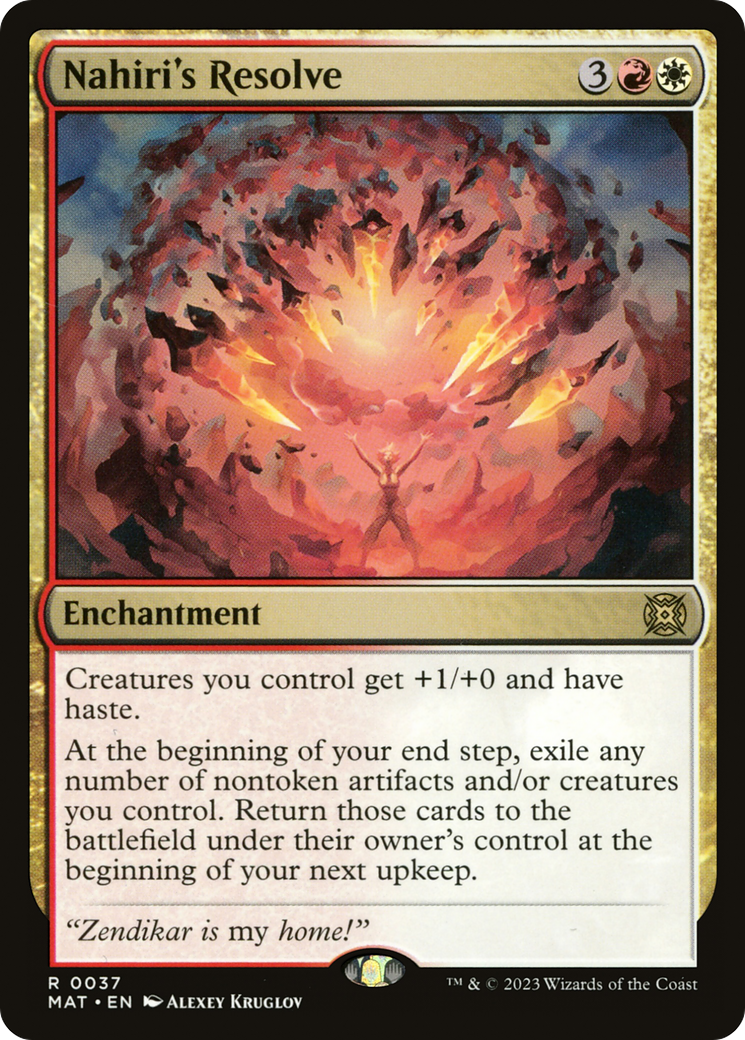 {R} Nahiri's Resolve [March of the Machine: The Aftermath][MAT 037]